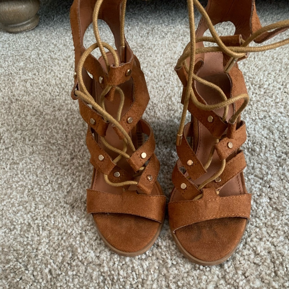 Lace up heels